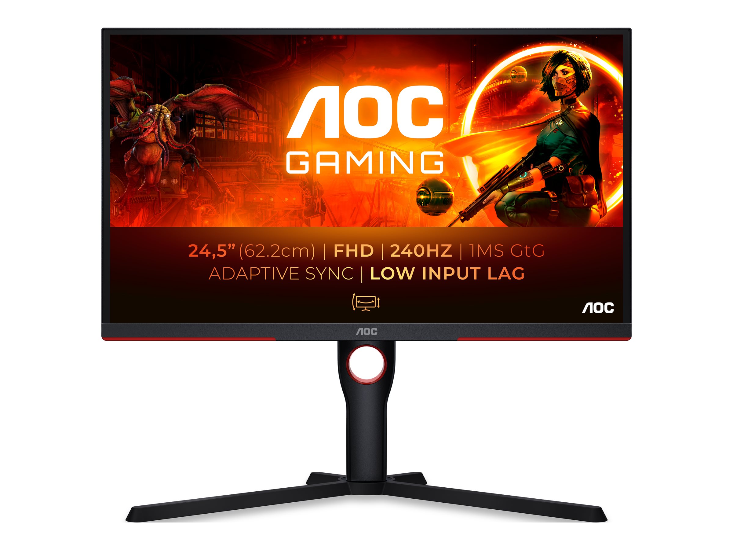 AOC Gaming 25G3ZMBK - G3 Series - LED-Monitor - Gaming - 63.5 cm (25")