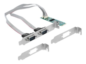 Delock Serieller Adapter - M.2 2280 - RS-232 x 2