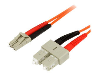 StarTech.com 1m Fiber Optic Cable - Multimode Duplex 62.5125 - LSZH - LCSC - OM1 - LC to SC Fiber Patch Cable (FIBLCSC1)