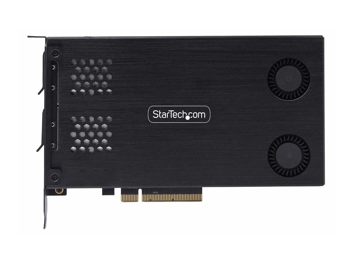 StarTech.com Dual-Bay M.2 NVMe SSD Removable Mobile Rack for PCIe x8 Slot - Schnittstellenadapter - M.2 - M.2 NVMe Card  PCIe (NVMe)