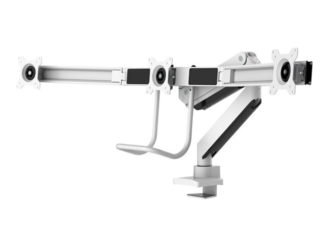 Neomounts NM-D775DX3 - Befestigungskit - Voll beweglich - für 3 LCD-Anzeigen - Aluminium - weiß - Bildschirmgröße 43.2-61 cm (17"-24")