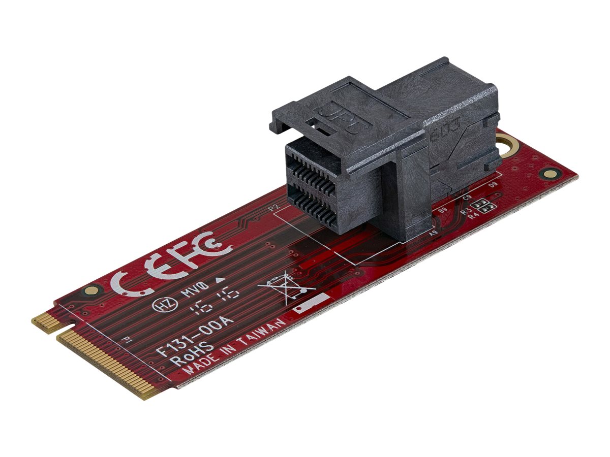 StarTech.com Startech U.2 (SFF-8643) auf M.2 PCI Express 3.0 x4 Adapterkarte für 2,5" U.2 NVMe SSD - Schnittstellenadapter - 2.5" (6.4 cm)