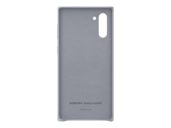 Samsung Leather Cover EF-VN970 - Hintere Abdeckung für Mobiltelefon - Leder - Grau - für Galaxy Note10, Note10 (Unlocked)
