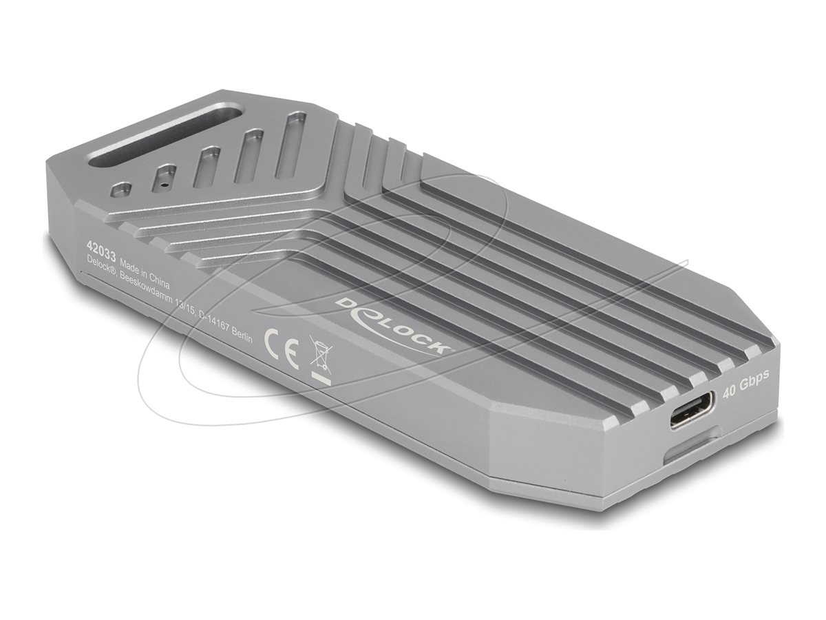 Delock Speichergehäuse - 40 Gbps, werkzeuglos - M.2 - M.2 NVMe Card  PCIe (NVMe)