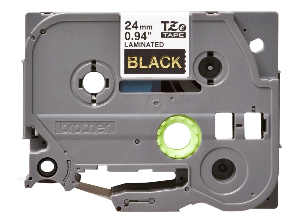 Brother TZe-354 - Selbstklebend - gold auf schwarz - Rolle (2,4 cm x 8 m)