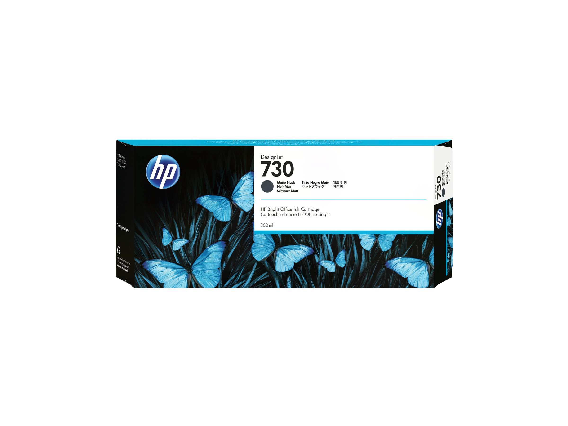 HP 730 - 300 ml - mit hoher Kapazität - mattschwarz