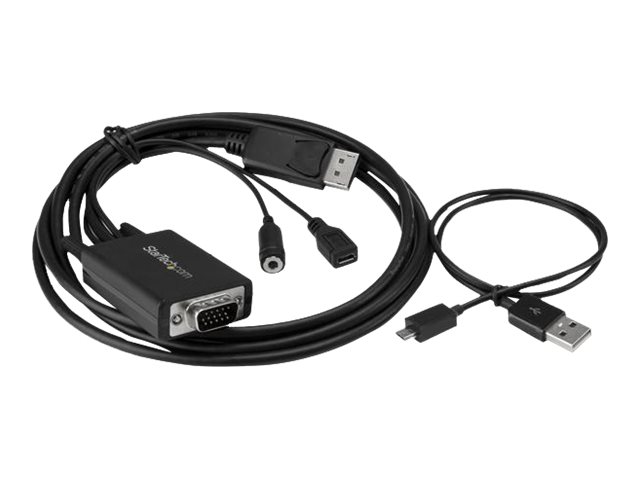 StarTech.com 2m DisplayPort auf VGA Adapterkabel mit Audio - DP zu VGA Konverter - 1920x1200 - DisplayPort-Adapter - DisplayPort (M)