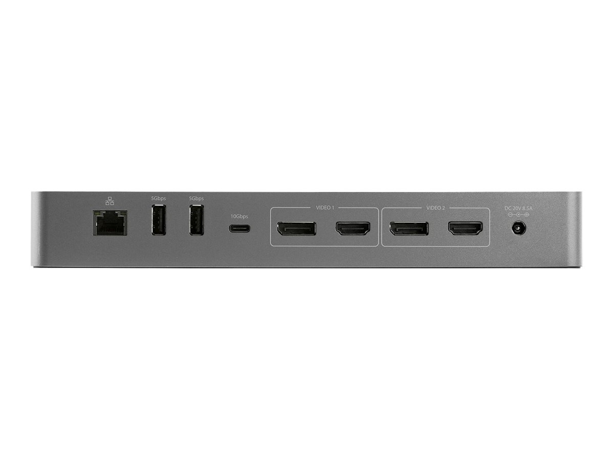 StarTech.com Thunderbolt 3 Dock mit USB-C Host-Kompatibilität - Dual 4K 60Hz DisplayPort 1.4 oder Dual HDMI Monitore - Single 8K - TB3USB-C Laptop Docking Station - 96W PD, 5xUSB - 10 Gbits (TB3CDK2DHUE)