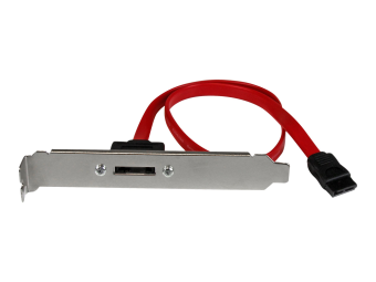StarTech.com 45cm 1 Port SATA auf eSATA Slotblech Adapter - BuchseStecker - SATA-Blende, internextern - Serial ATA 150300600 - SATA (W)