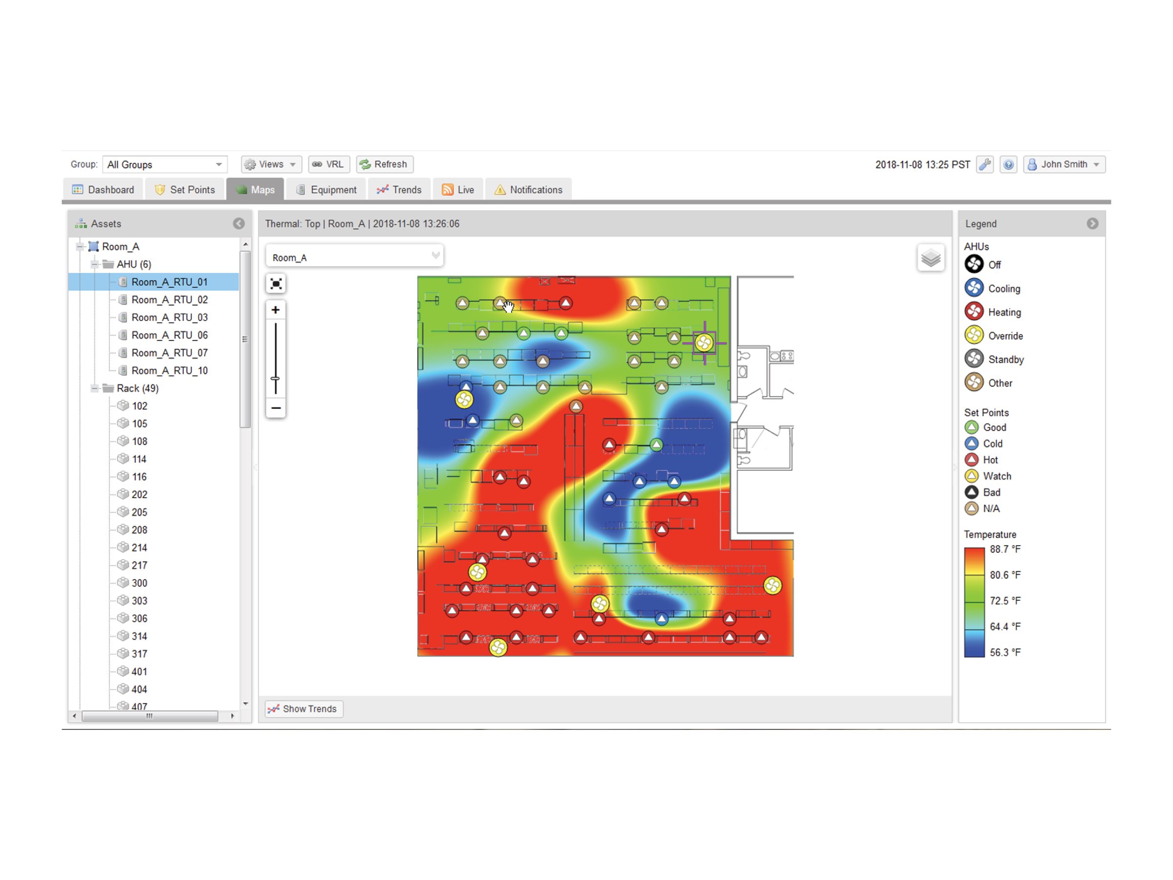 APC StruxureWare Data Center Operation Cooling Optimize Humidity Sensor