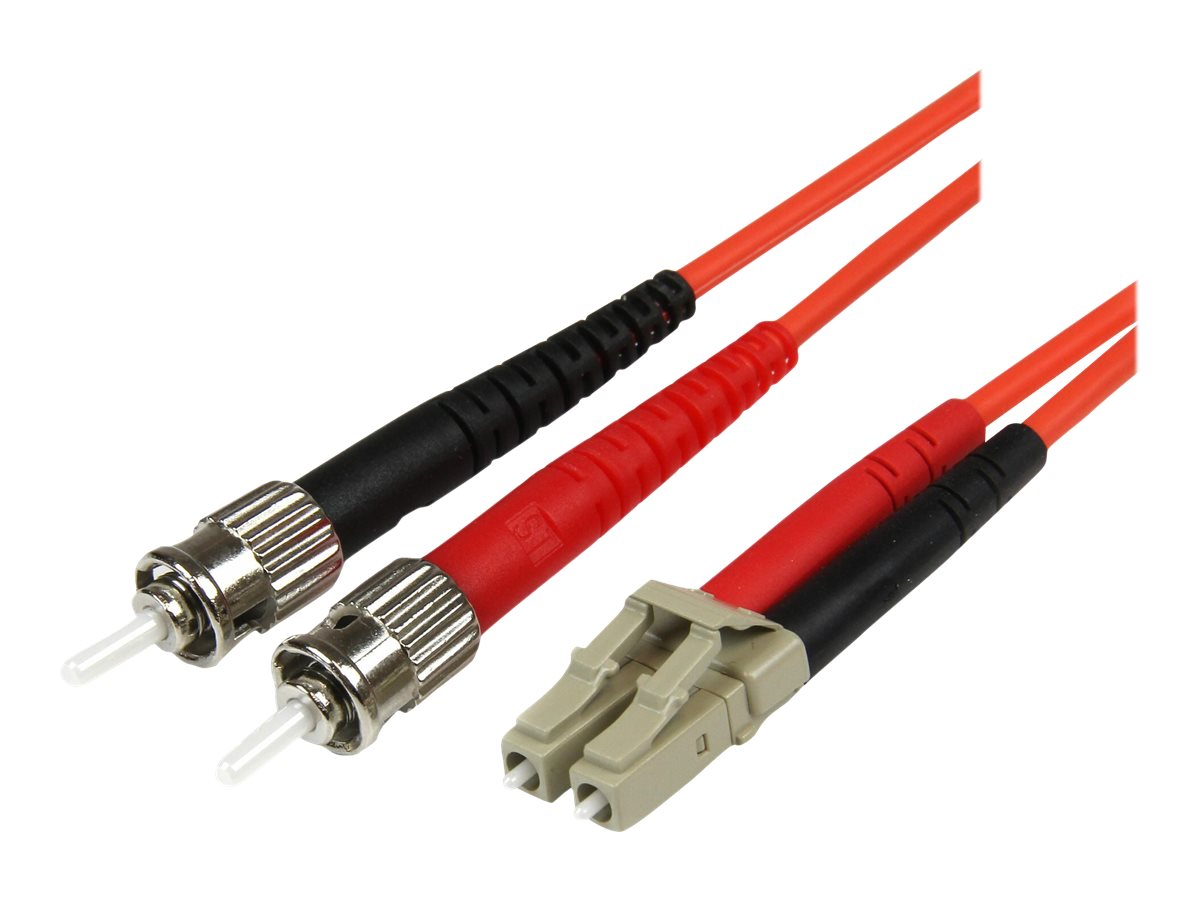 StarTech.com 1m Fiber Optic Cable - Multimode Duplex 50125 - LSZH - LCST - OM2 - LC to ST Fiber Patch Cable - Patch-Kabel - ST multi-mode (M)