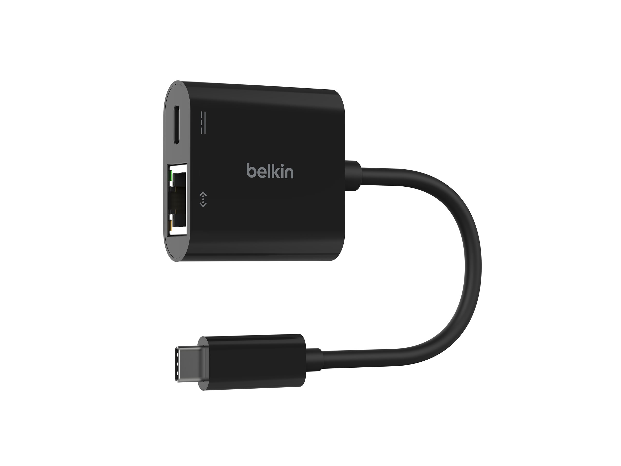 Belkin Netzwerkadapter - USB-C - Gigabit Ethernet x 1 + USB-C (nur Strom)