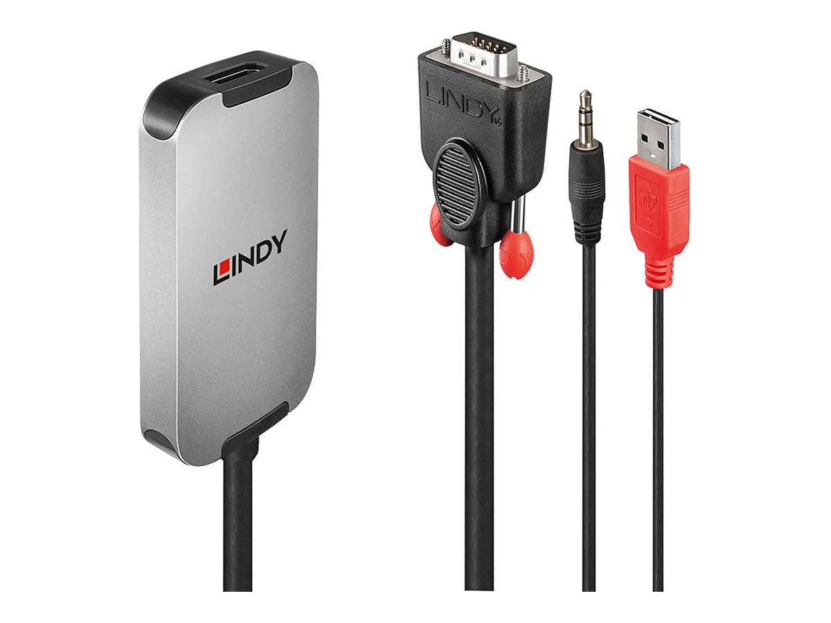 Lindy VGA to DisplayPort 1.2 Converter - DisplayPort-Adapter - HD-15 (VGA)